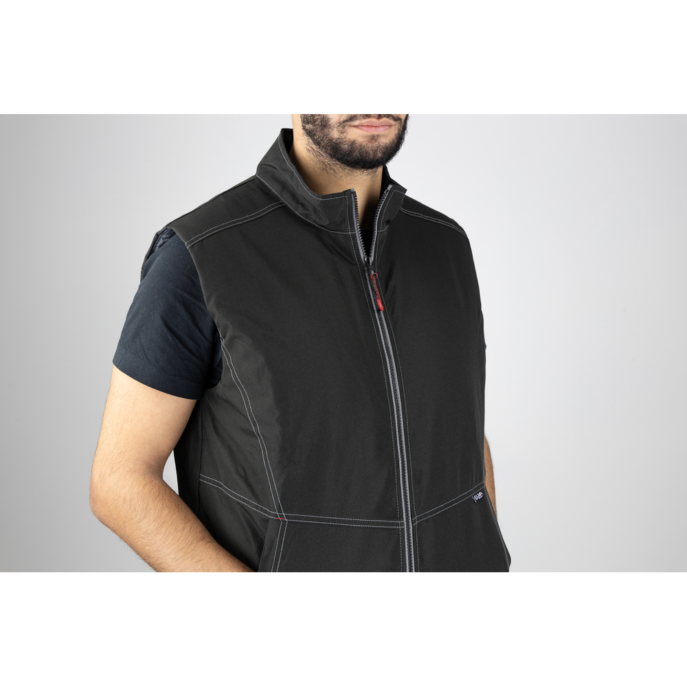 Bodywarmer matelasse col montant CINETIC NOIR - LMA LEBEURRE - 5089