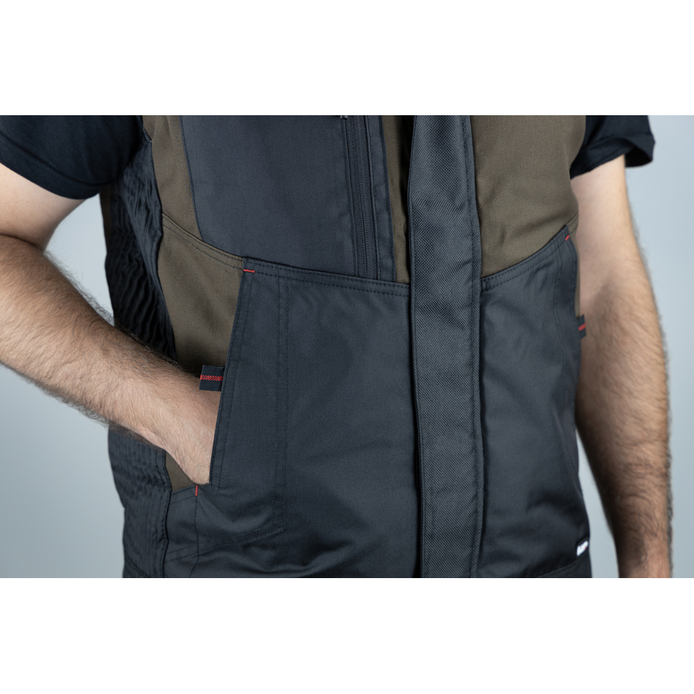 Bodywarmer bicolore SIDERAL MARRON NOIR - LMA LEBEURRE - 5096