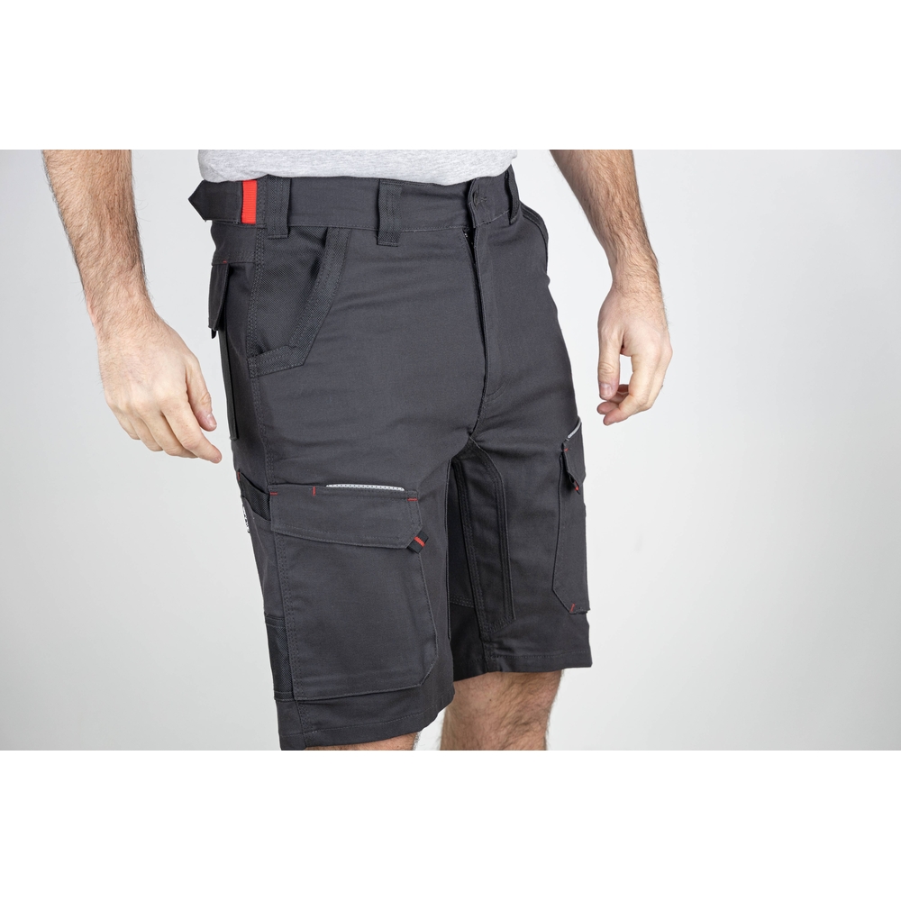 Bermuda multipoches stretch PALEO GRIS NUIT NOIR - LMA LEBEURRE - 6165