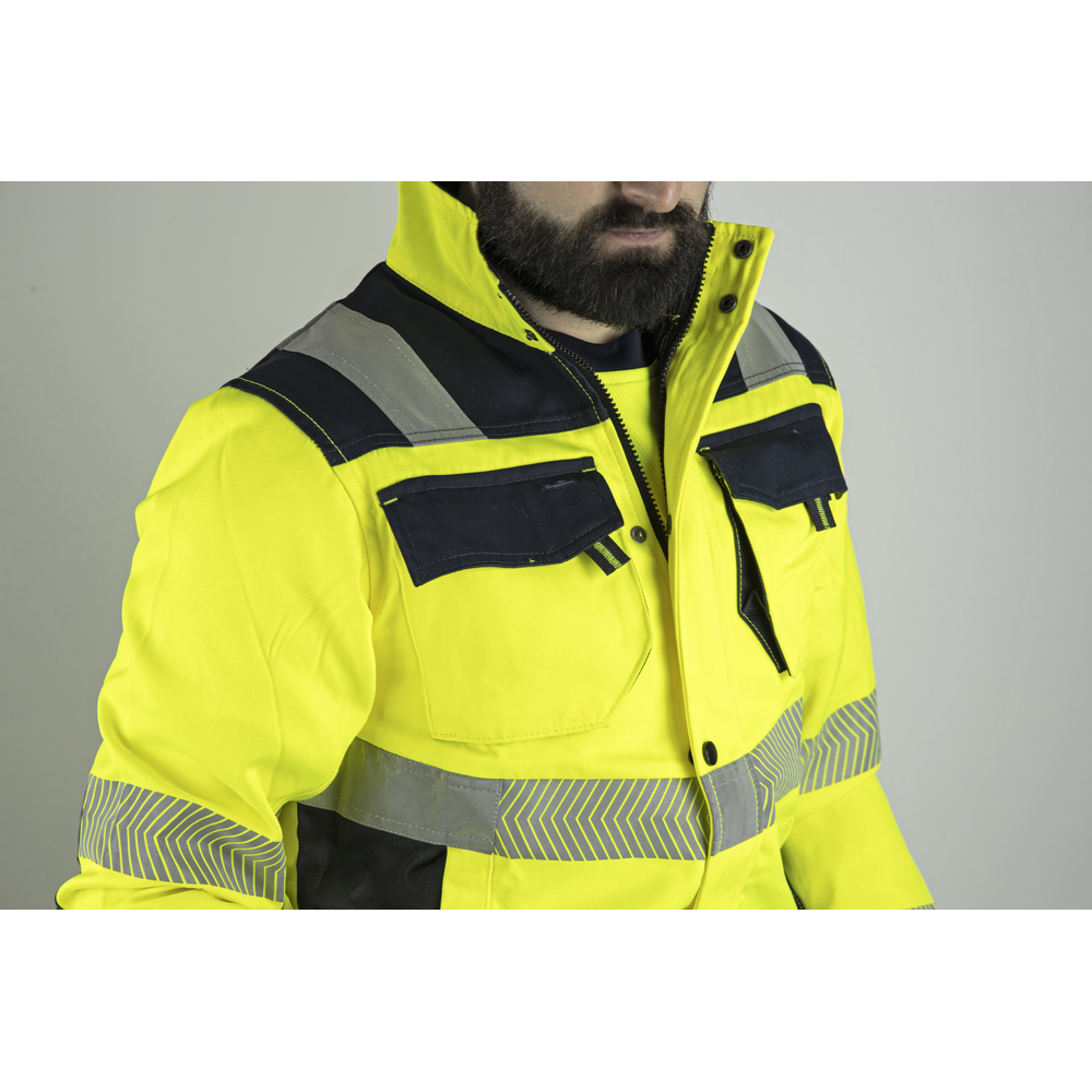 Veste Authentic HV  REFLEXION JAUNE MARINE - LMA LEBEURRE - 2219