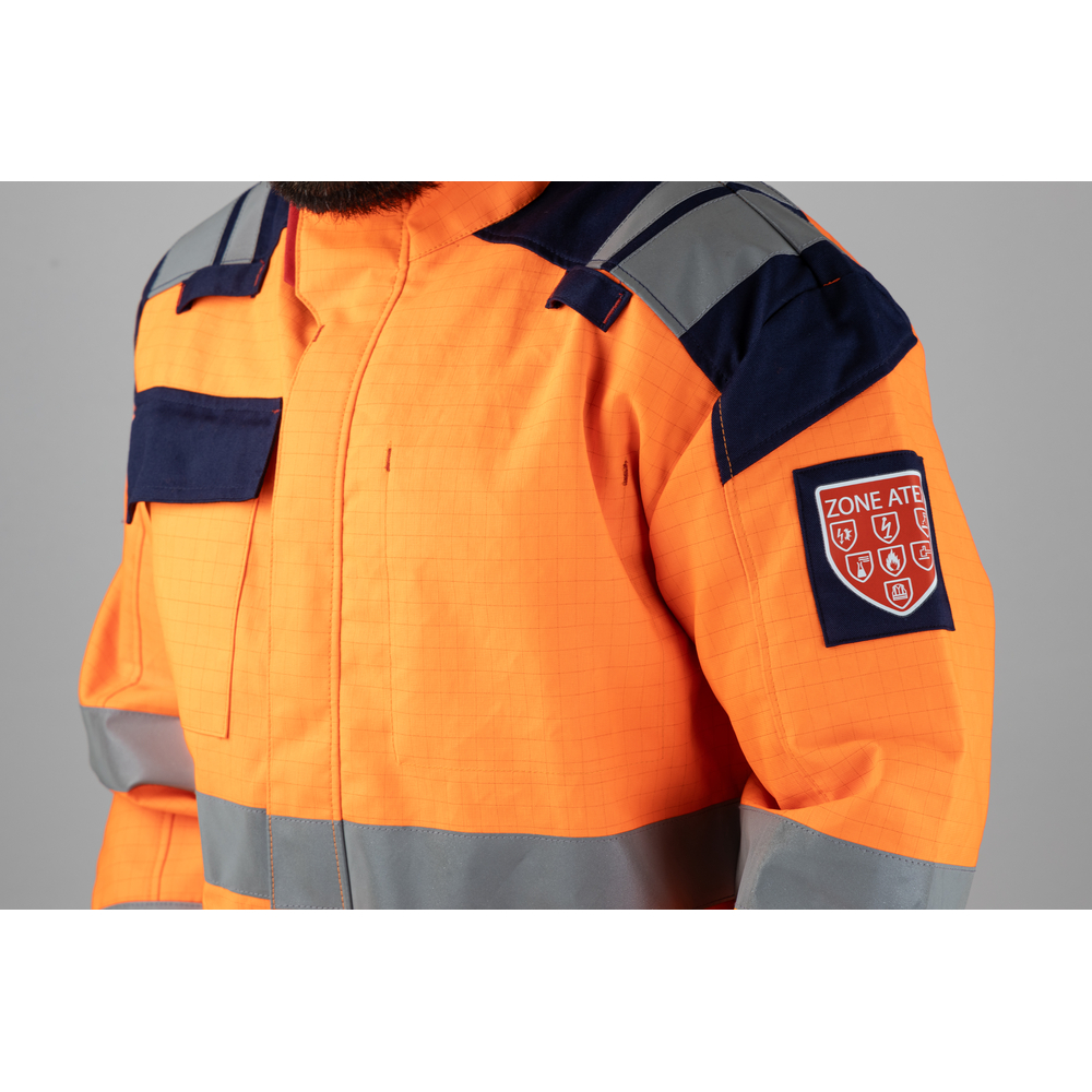 Combinaison LUNAIRE ORANGE MARINE - RISK E2 HV PG - LMA LEBEURRE - 4156