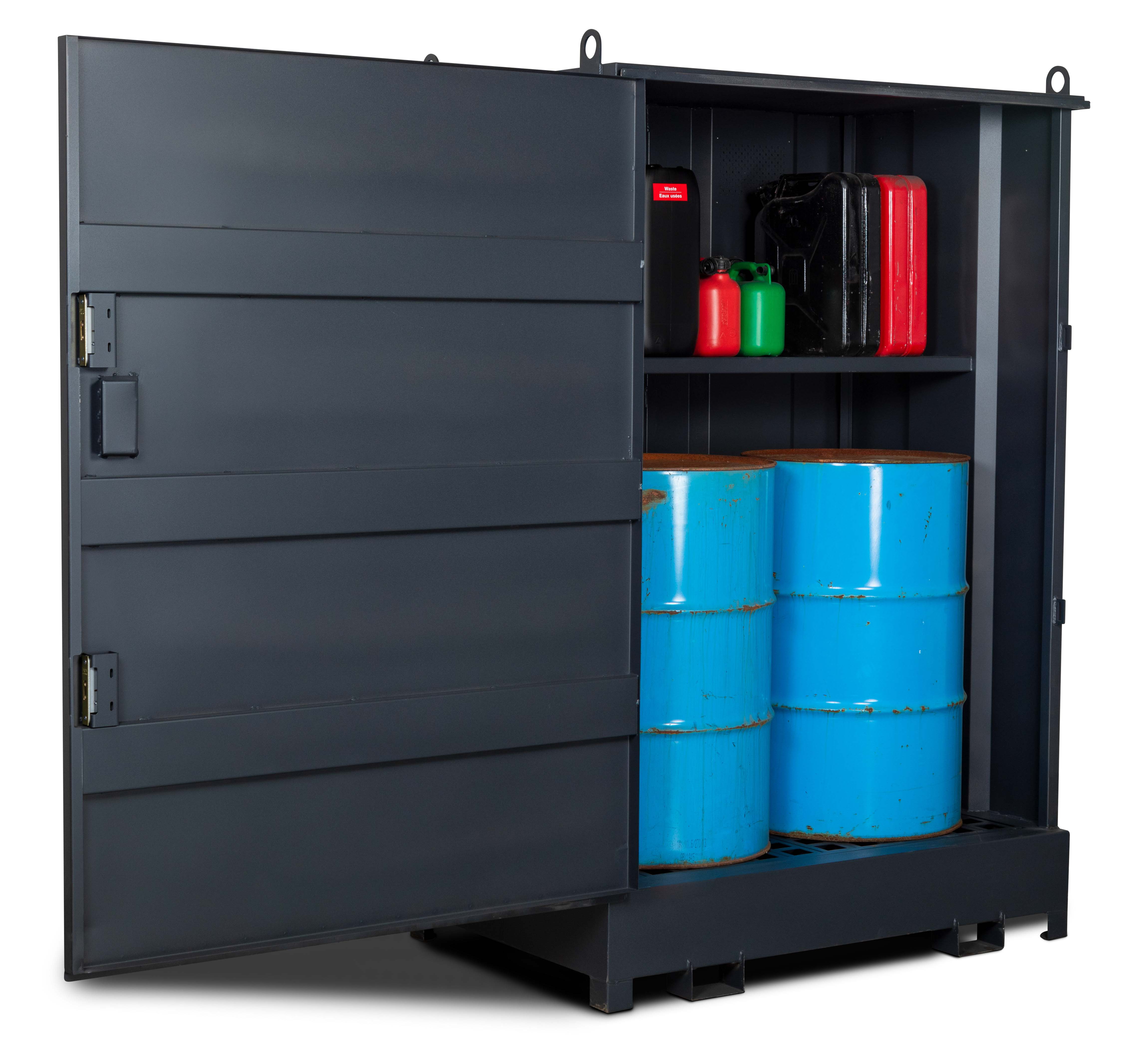 Armoire 2 fûts avec étagère drumbank db2s 1410x930x2205 ARMORGARD - DB2S