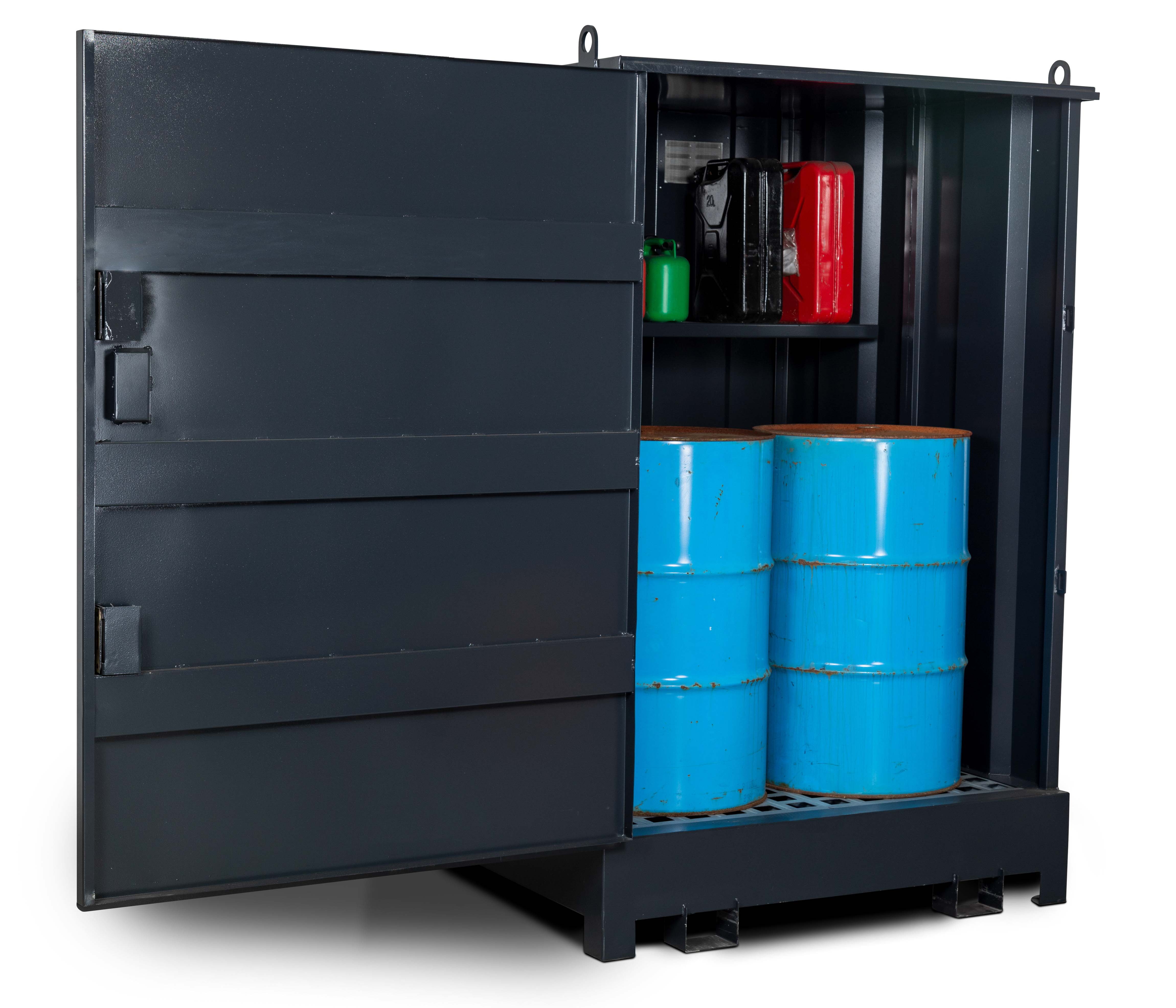 Armoire 4 fûts avec étagère drumbank db4s 1410x1430x2205 ARMORGARD - DB4S