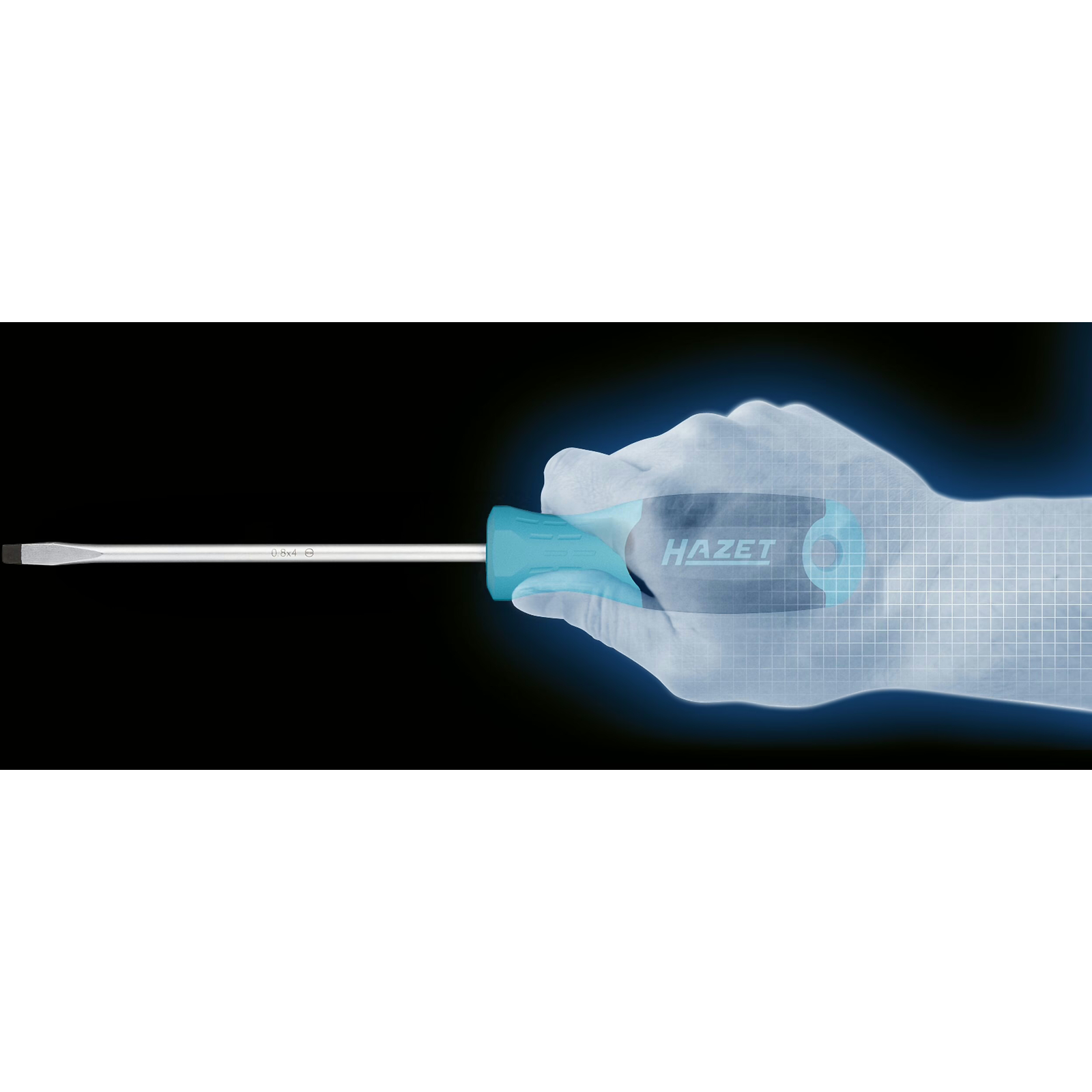 Porte-douille manche antidérapant 110 mm carré massif 1/4 pouce HAZET - 811-UK