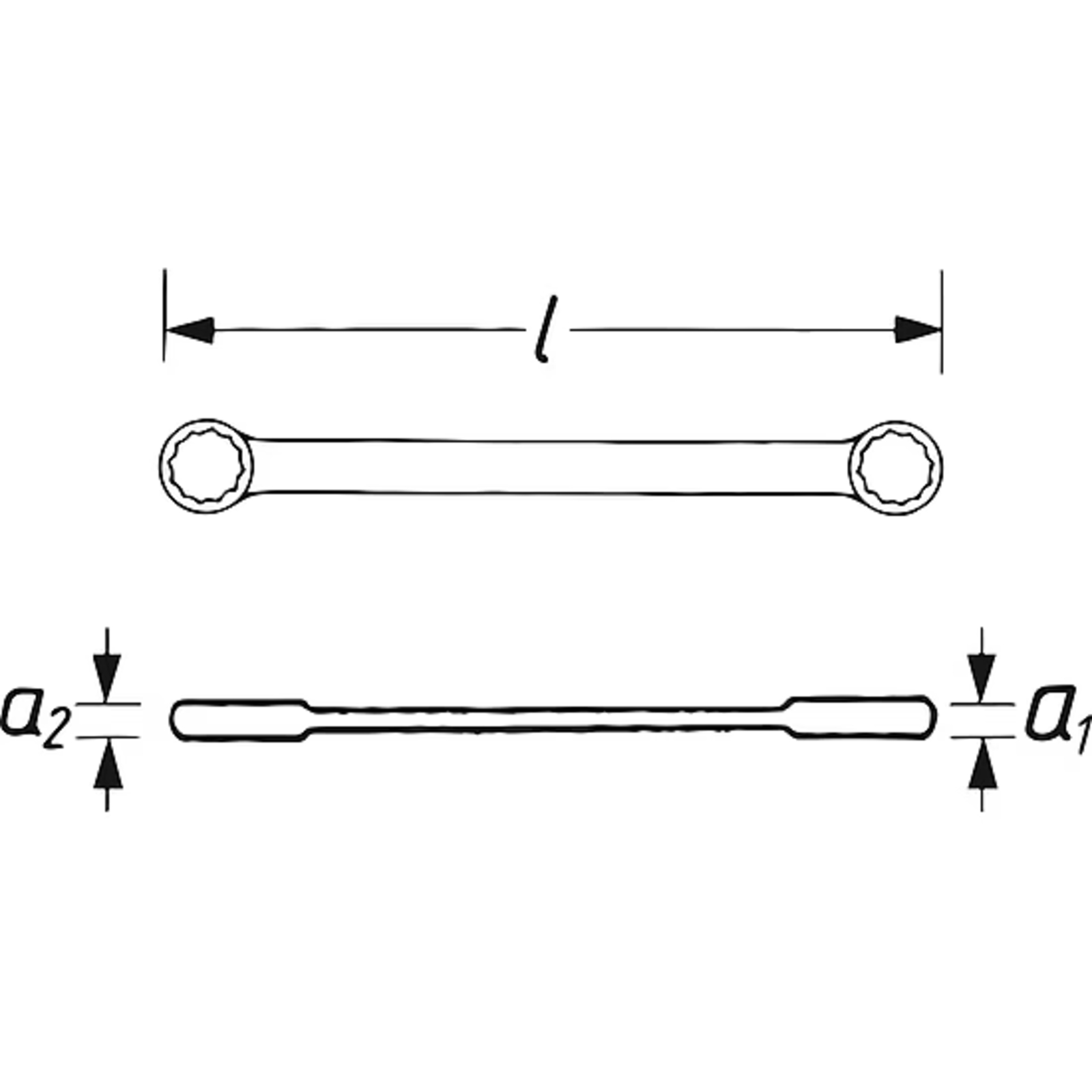 Clé polygonale double à cliquet  VIGOR - V3607