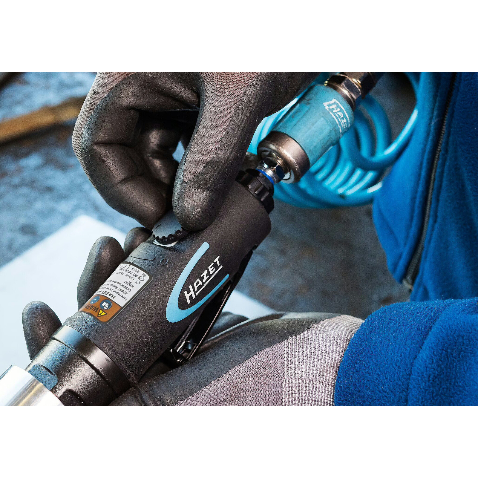 Meuleuse droite longue 285 mm poignée isolée contre le froid 360 W mandrin 6 mm HAZET - 9032LG-1