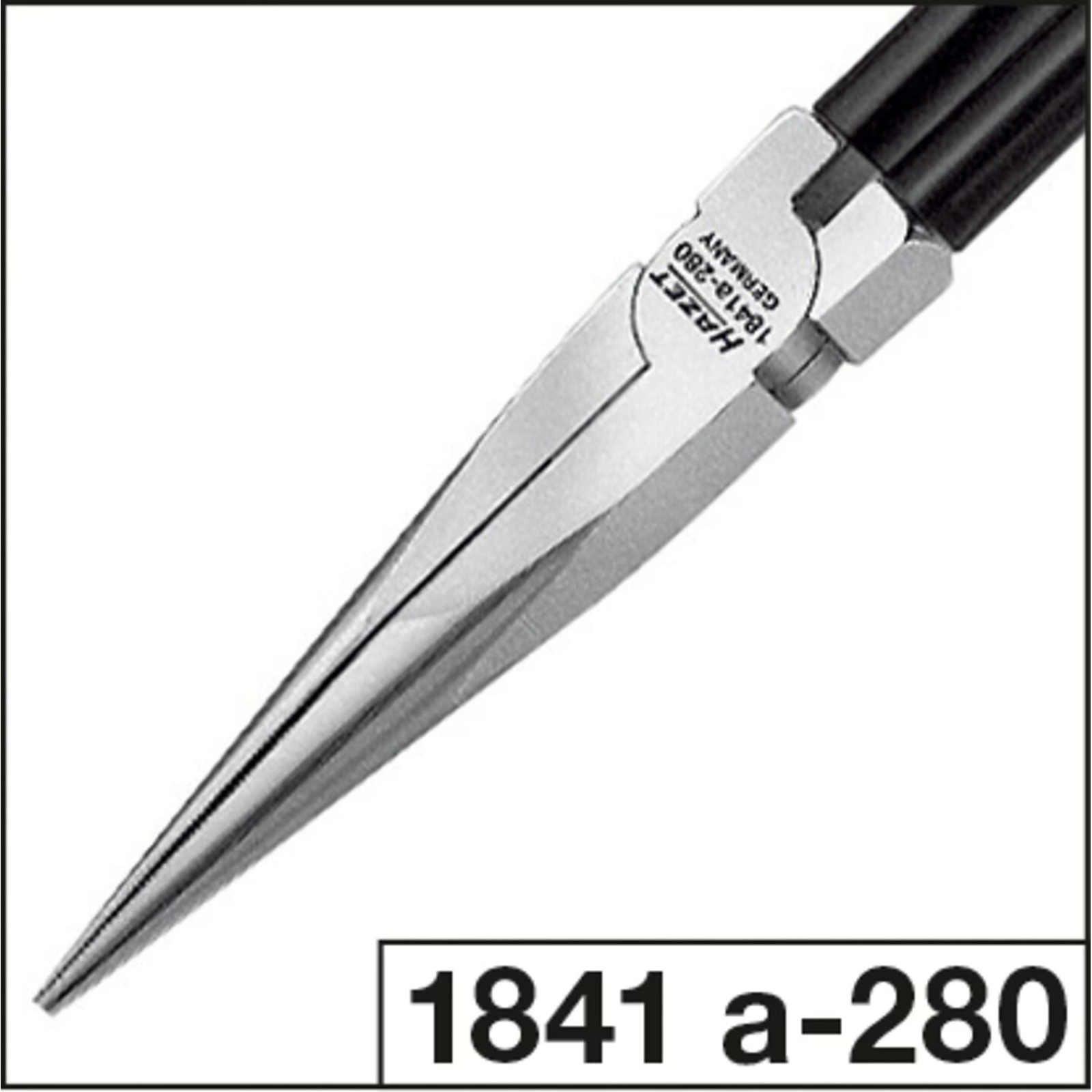 Pince demi-ronde coudée 45° extra-longue 280 mm manches trempées HAZET - 1841B-280