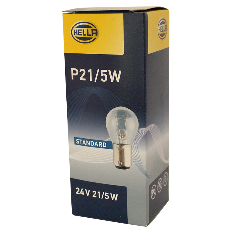  AMPOULE POIRETTE 2 PLOTS 24V 21/5W HELLA - 725082