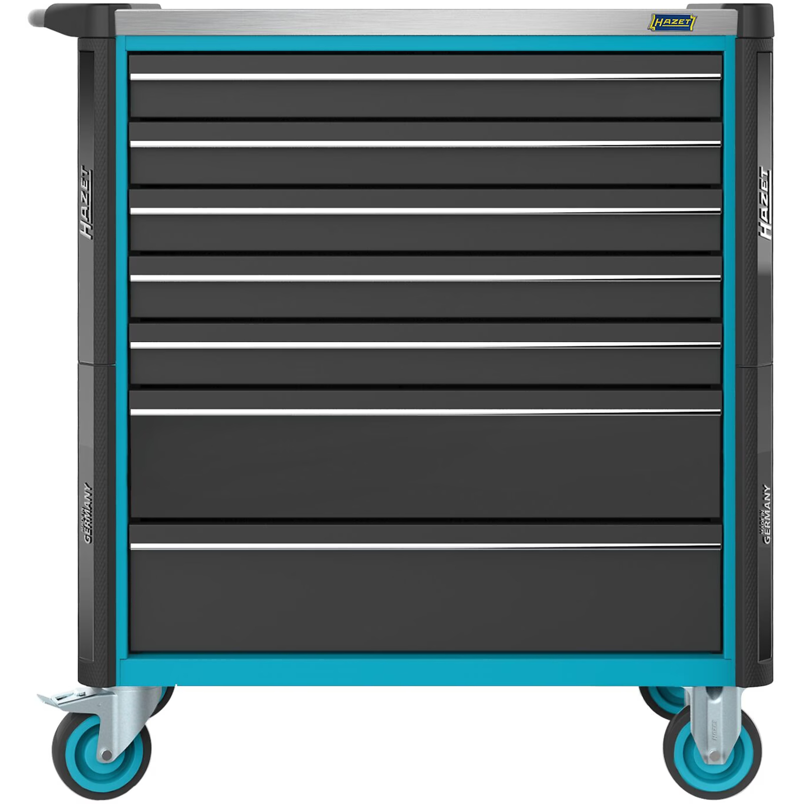 Servante d’atelier 7 tiroirs acier inoxydable 959 x 518 mm bleu HAZET - 179NXL-7