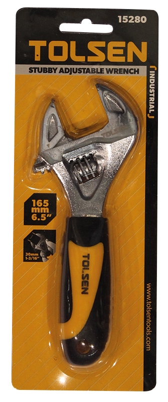 Cle a molette trapue tolsen 200mm (15280) TOLSEN - 100132