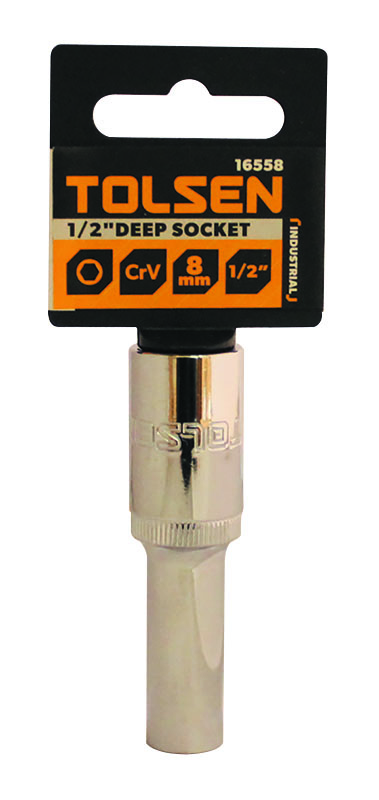 Douille longue 1/2 tolsen taille 8 (16558) TOLSEN - 100154