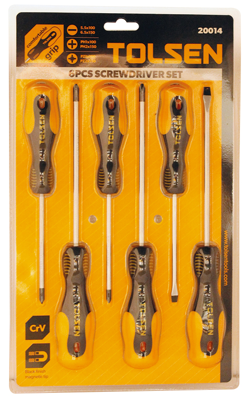Kit 6 tournevis tolsen (20014) TOLSEN - 100174