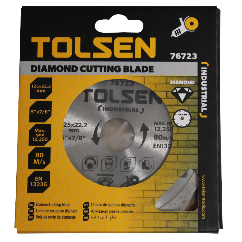 Disque diamant 6mm 125x2x22mm (76723) TOLSEN - 100331
