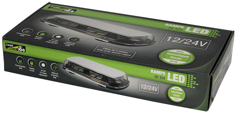 Rampe de toit 32 led magnetique - 724464