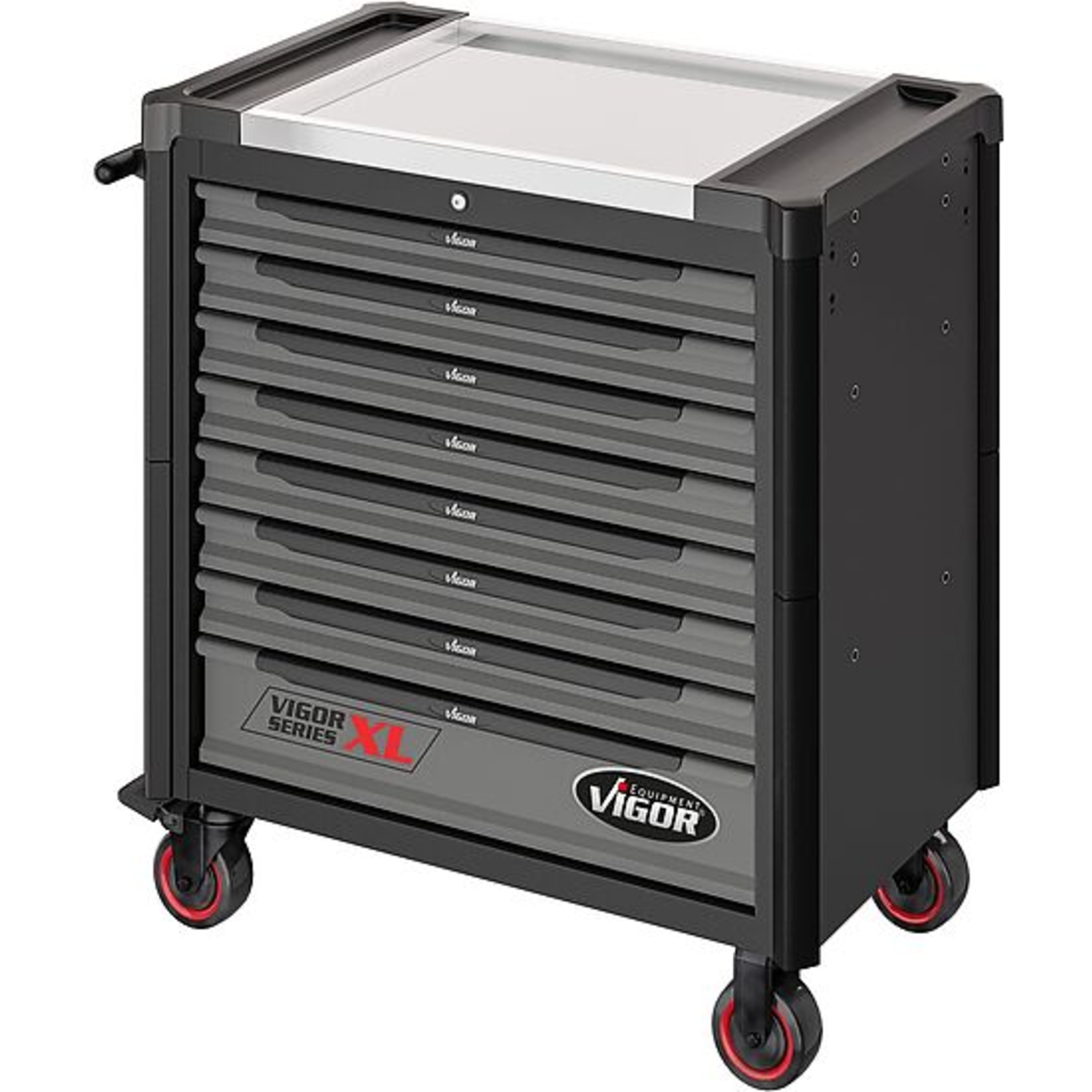 Servante d'atelier séries XL plateau de travail en acier inoxydable vide  VIGOR - V4481-X