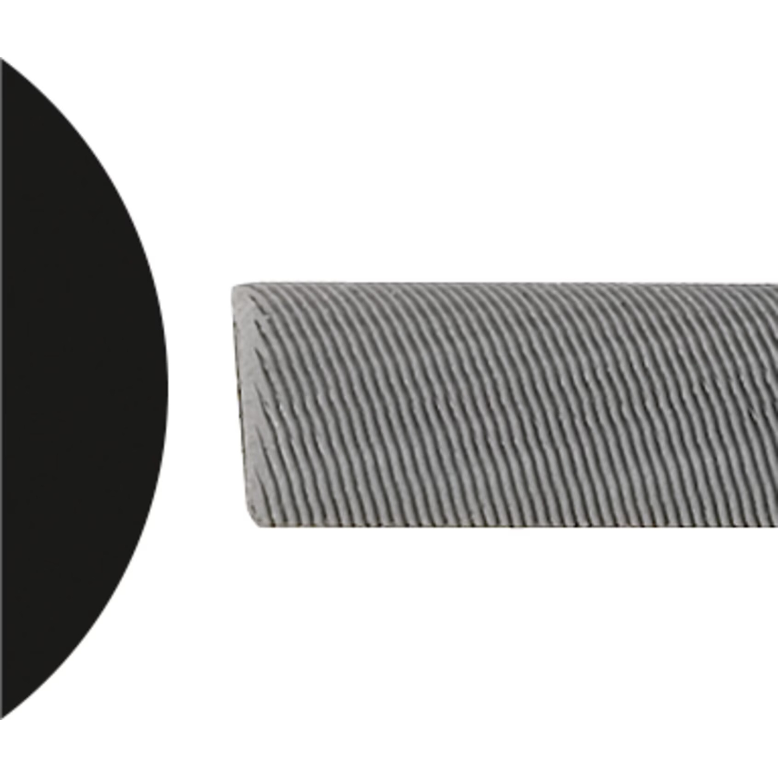 Lime demi-ronde 250 mm manche plastique DIN 7261 forme E HAZET - 2119-10