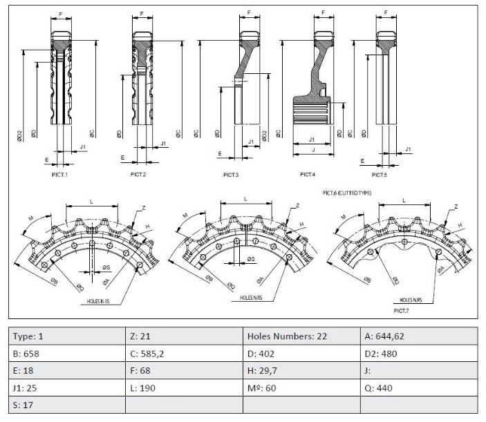 BARBOTIN 21 DENTS - DCF - VO15
