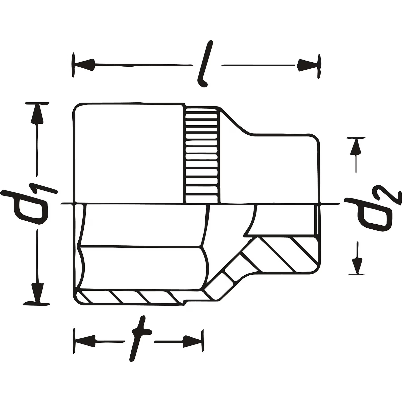Douille pour compresseur turbo 12 pans 10 mm carré creux 1/2 pouce utilisation manuelle HAZET - 2561-10