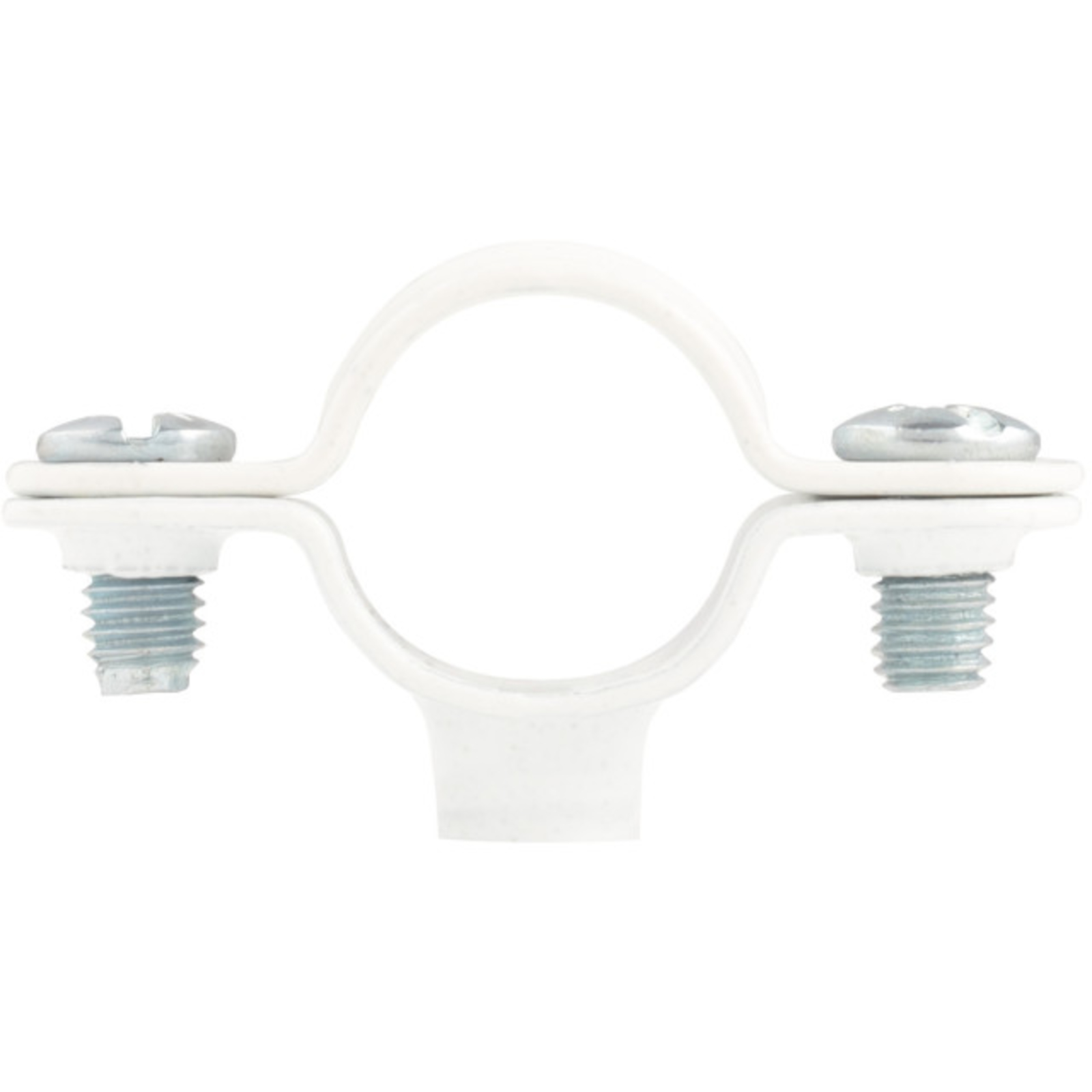 Collier de plomberie simple standard ATLAS acier laqué blanc D26 - Lot de 100 SCELL-IT - COLBL26