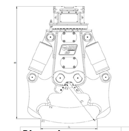 PINCE A BETON POUR PORTEUR DE 7 A 11 TONNES MBI - CR5R-PN