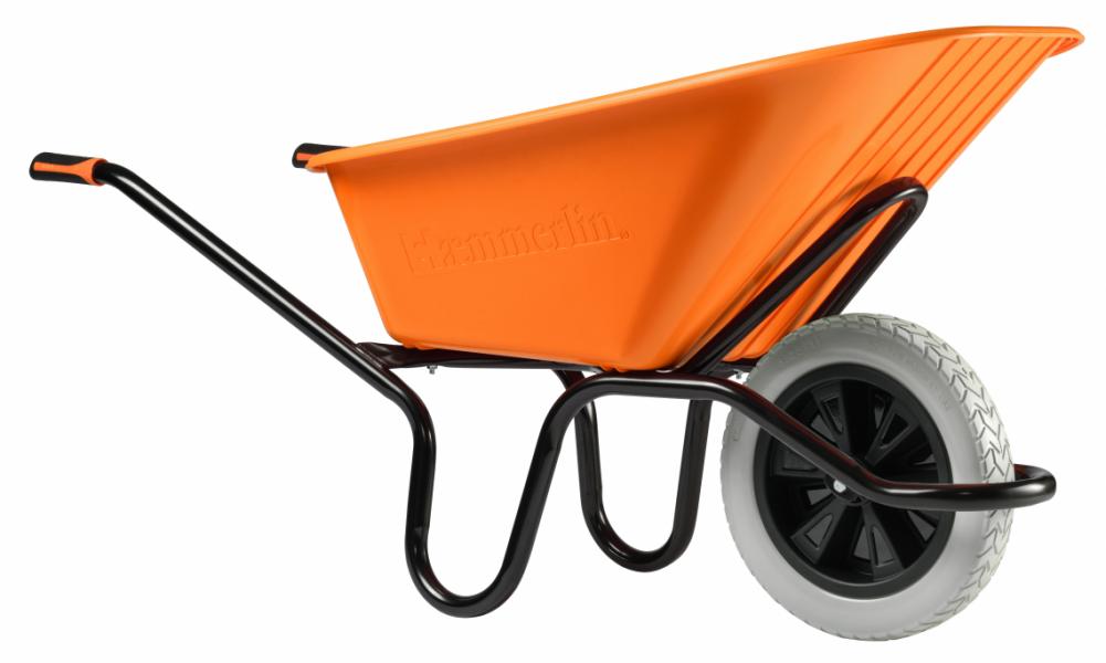 Brouette crusader 120L bâtiment roue increvable HAEMMERLIN - 305210101