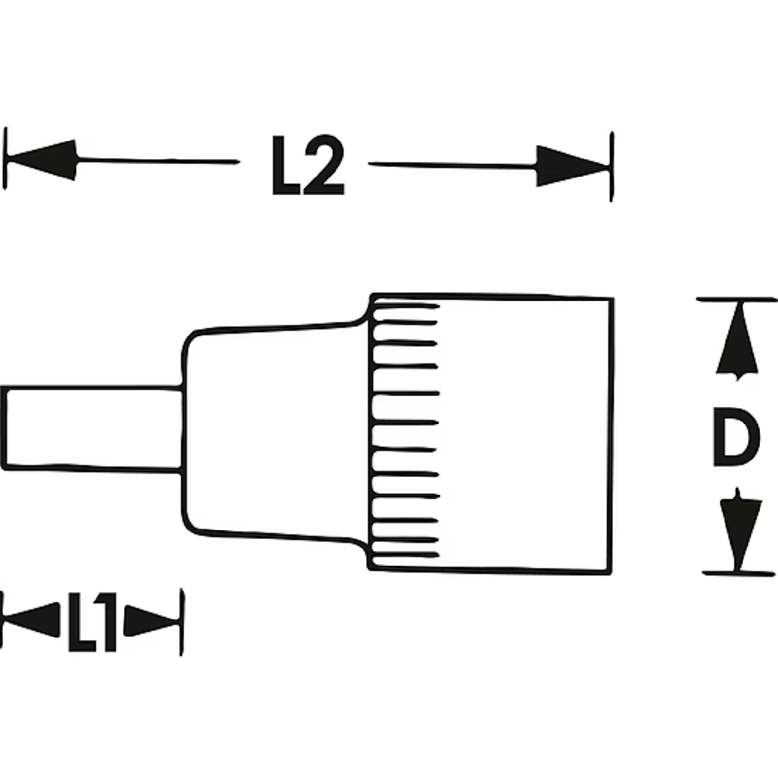 Douille mâle Profil T 1⁄2″ VIGOR - V2178