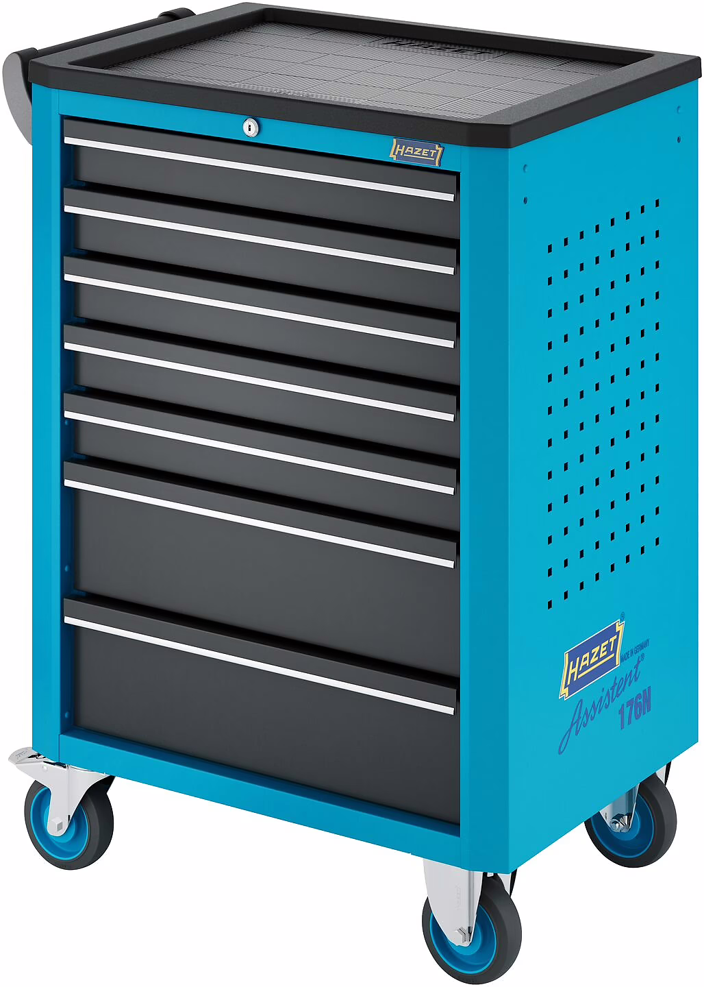 Servante d’atelier 7 tiroirs assortis 292 pièces bleu HAZET - 176N-7/292