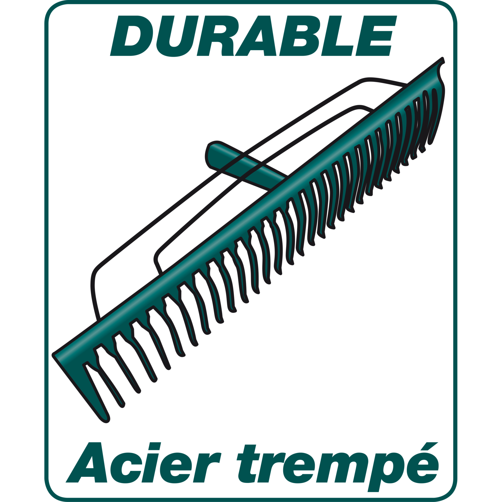 Râteau à gazon Duopro 30 dents manche bois certifié PEFC 100% LEBORGNE - 372301