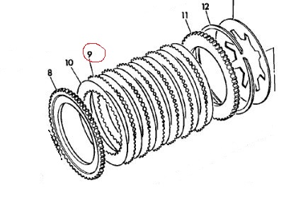 DISQUE GRAPHITE TRANSMISSION COMPATIBLE JCB
