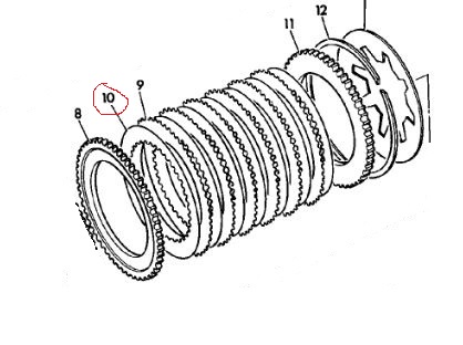 DISQUE ACIER TRANSMISSION COMPATIBLE JCB