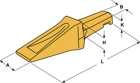 Dents types bofors pour pelleteuse  - E155