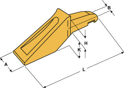Dents types bofors pour chargeuse - E205