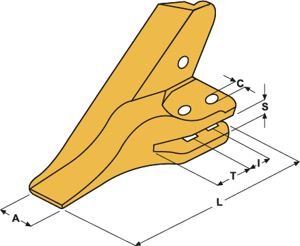 Dent de tractopelle  - E27