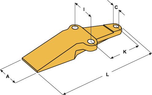 Dent pour benne preneuse  - E570