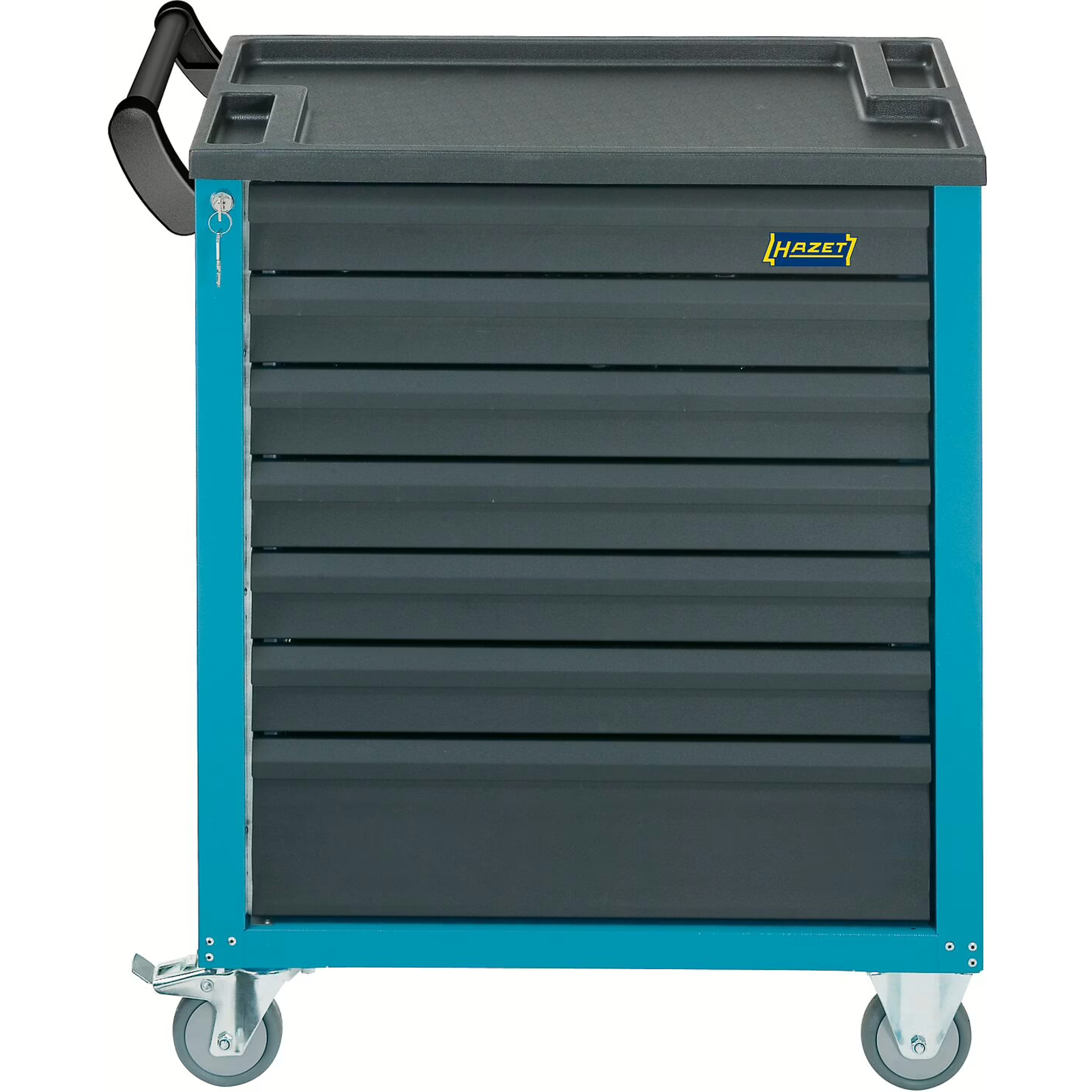 Servante d’atelier 7 tiroirs 780 x 498 x 915 mm bleu avec verrouillage HAZET - 177-7
