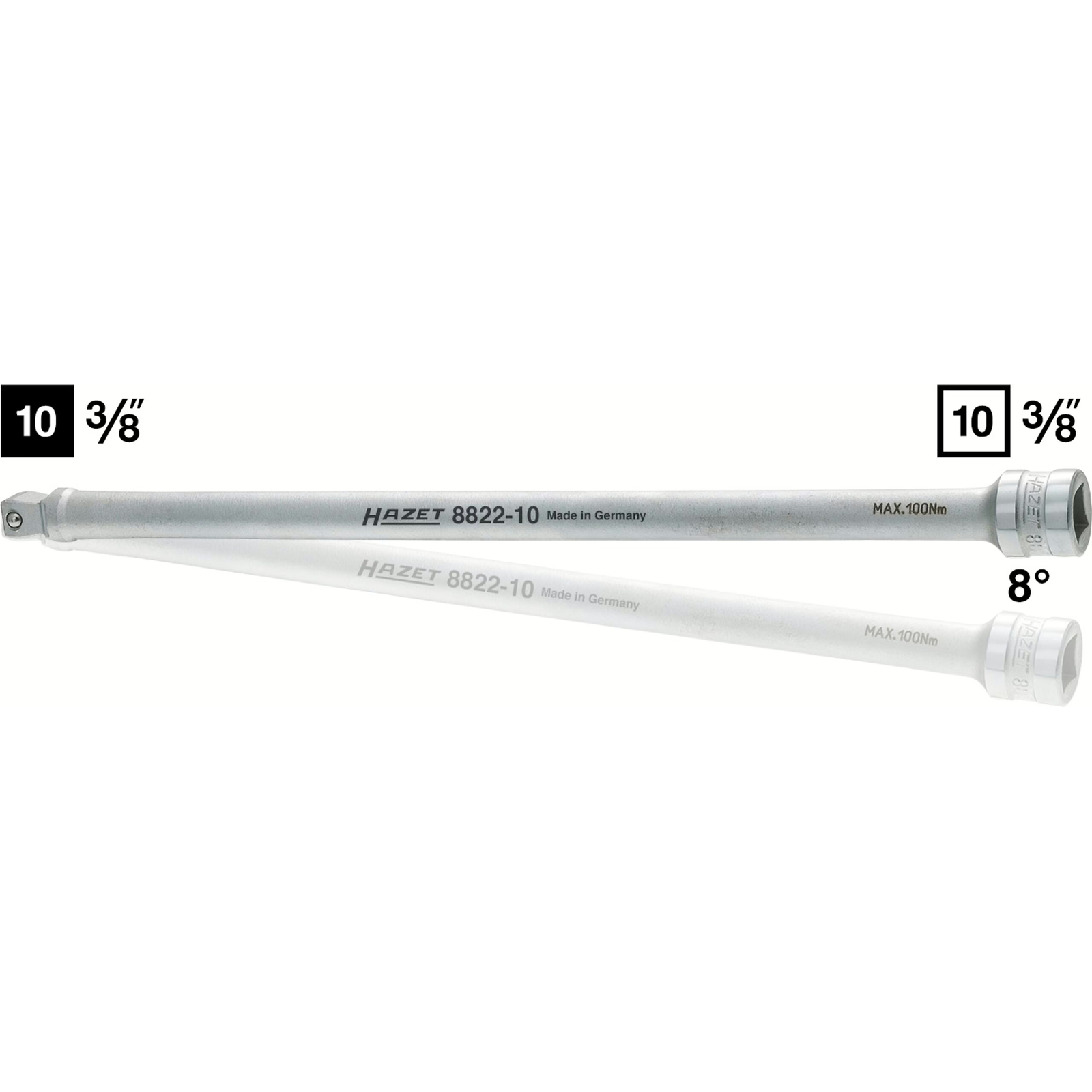 Rallonge pivotante 36 mm carré creux 3/8