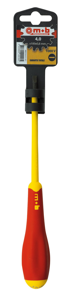 TOURNEVIS ELECTRICIEN VDE 4X100X0,8 SUR CARTE MOB - 9100551001