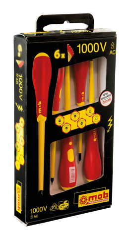 JEU 6 TOURNEVIS VDE (4 ELECT + 2 PH) MOB - 9129500101