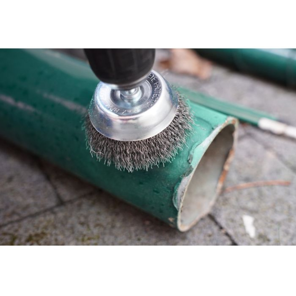 Brosse boisseau D75 mm queue de serrage 6mm BRILLIANT TOOLS - KS TOOLS - BT103106