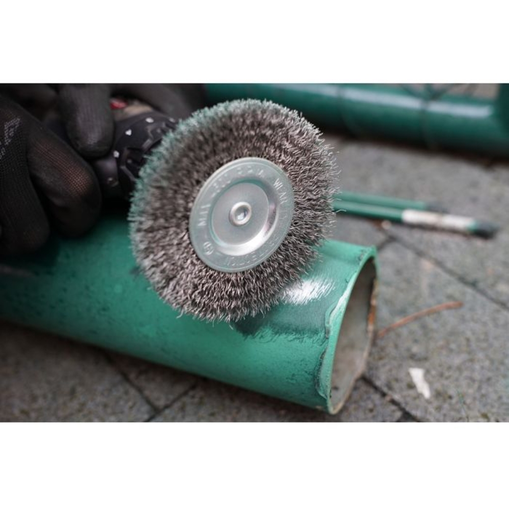 Brosse circulaire D75mm queue de serrage 6mm BRILLIANT TOOLS - KS TOOLS - BT103107