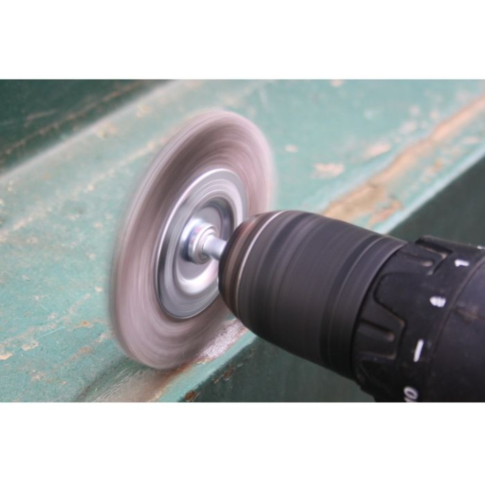 Brosse circulaire D75mm queue de serrage 6mm BRILLIANT TOOLS - KS TOOLS - BT103107