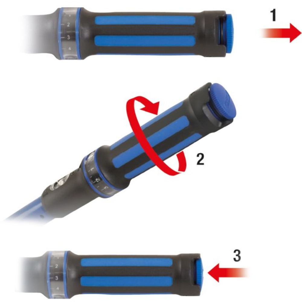 Clé dynamométrique à cliquet réversible 1/2“ 10-100Nm BRILLIANT TOOLS - KS TOOLS - BT141908