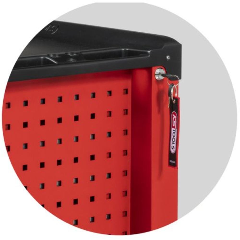 Servante RACING 6 tiroirs équipée de 264 outils KS TOOLS - 855.6134