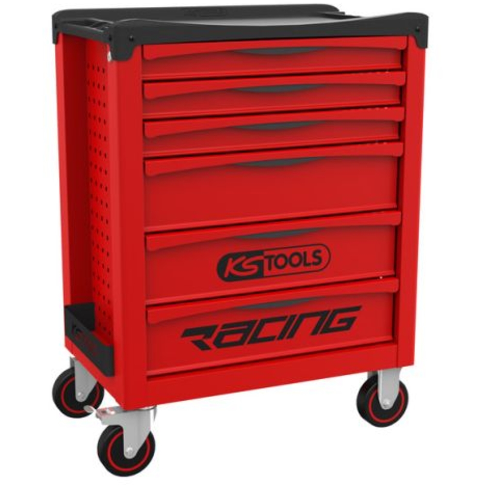 Servante RACING 6 tiroirs équipée de 264 outils KS TOOLS - 855.6134
