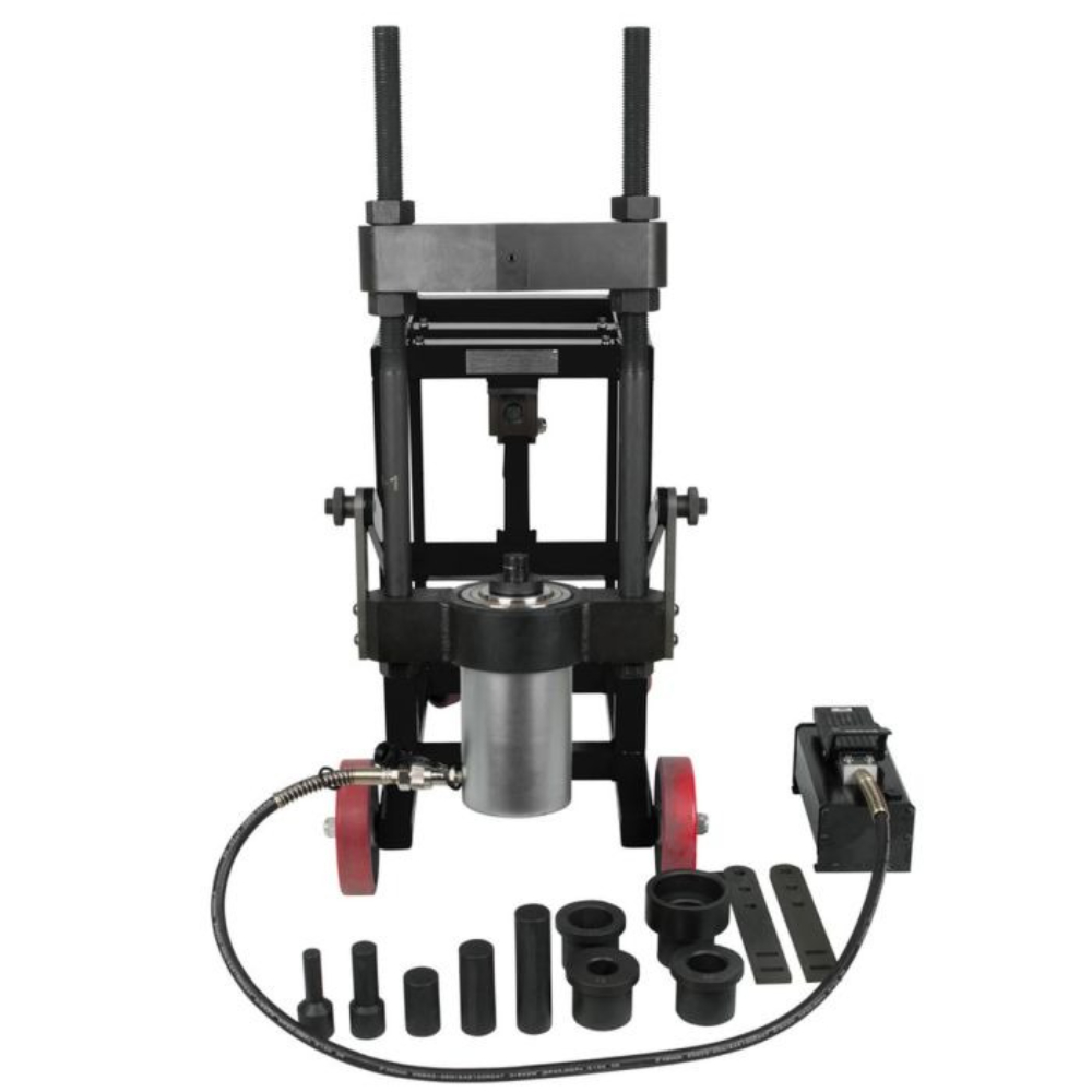 Presse à pivot 75 t avec kit de douilles 29 pièces KS TOOLS - 460.3620