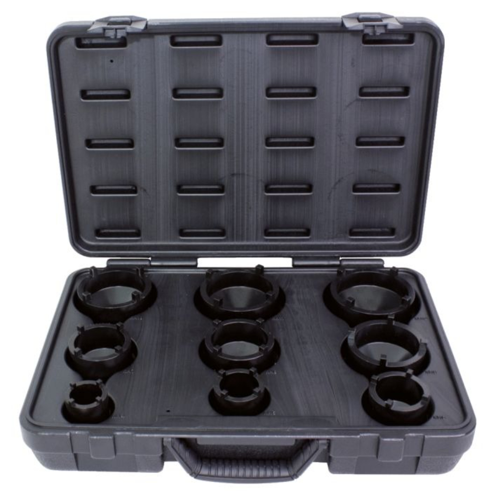 Coffret de 9 douilles à ergots pour écrous de moyeux KS TOOLS - 450.5000
