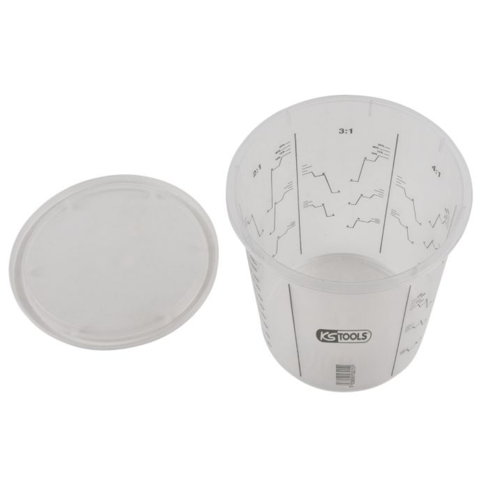 Lot de 25 godets mélangeurs jetables - 650 ml KS TOOLS - 500.8057