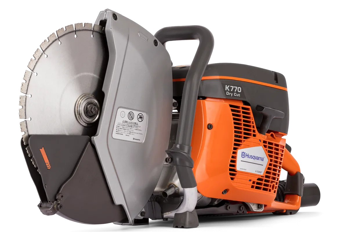 Découpeuse thermique HUSQVARNA K770 DRY-CUT Ø300 mm spécial extraction de poussières - 967942001