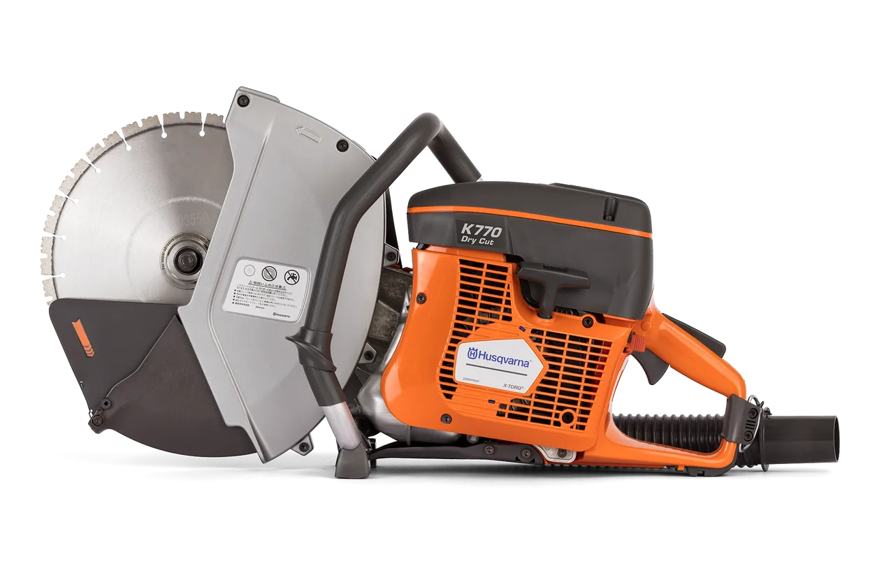 Découpeuse thermique HUSQVARNA K770 DRY-CUT Ø300 mm spécial extraction de poussières - 967942001