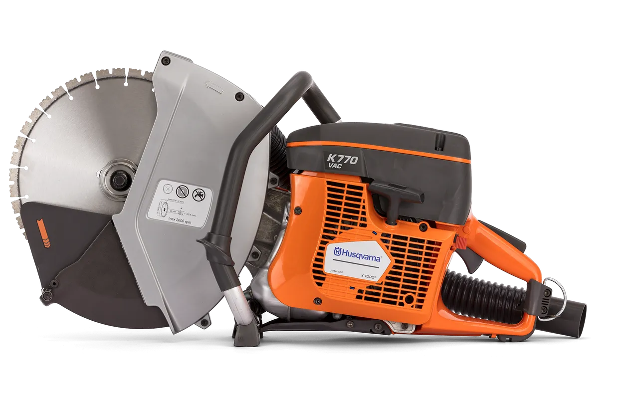 Découpeuse HUSQVARNA K770 VAC Ø 300 mm pour coupe à sec avec extraction des poussières - 967860701 SPECIALE POUSSIERE (S UTILI